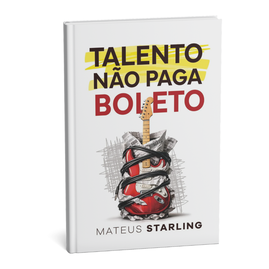 Mockup do livro Talento Não Paga Boleto de Mateus Starling